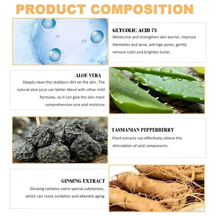 Mascarilla para espinillas de carbón de bambú: mascarilla desplegable contiene ácido ascorbico, ácido hialurónico, hidratación y control de aceite, limpieza