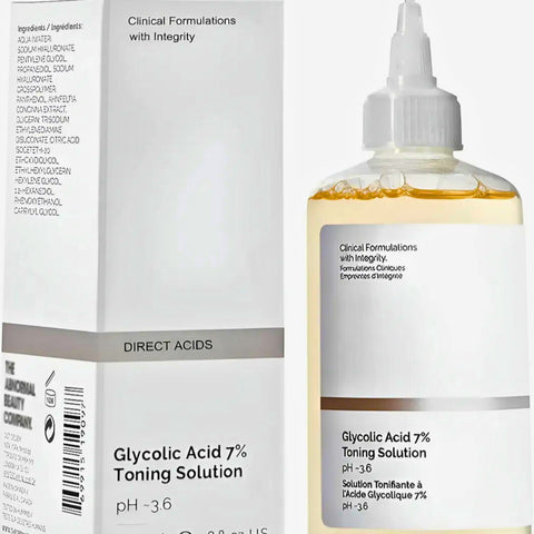 100 ml de ácido glicólico 7% solución tonificante para eliminar el acné y hidratar la loción rejuvenecedora