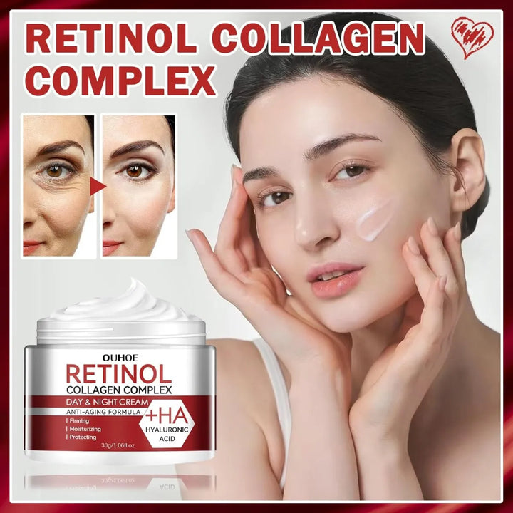 Creme de ácido Retinol e Colágeno – clareador de melasma, Firmeza, Anti-Rugas, Hidratação e Clareamento da Pele